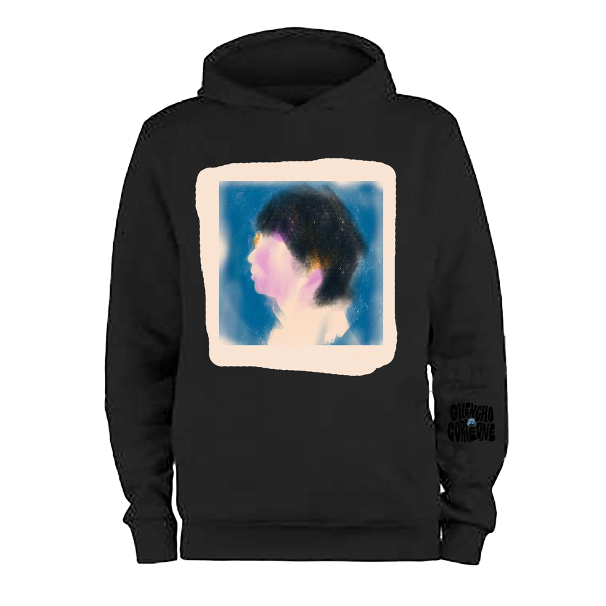 Watercolor Black hoodie